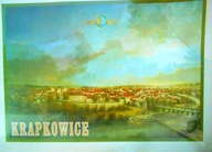 Krapkowice Panorama miasta XIX wiek, most na Odrze