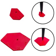 Szablon Stolarski do Trasowania Linii 8-30mm 2szt