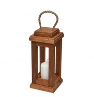 Drewniany lampion / latarenka / świecznik - dąb
