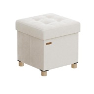 Pufa tapicerowana Songmics beżowy