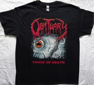 Obituary Cause of Death T-Shirt Official Orginał Florida Death Metal