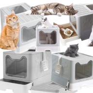 DUŻA KUWETA DLA KOTA ZAMKNIĘTA KRYTA Z SZUFLADĄ + ŁOPATKA XXL ANYTECH HOME