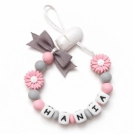 Zawieszka Silikonowa z Imieniem Do Smoczka Personalizowana Prezent