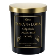 Zabawna Świeca sojowa PORA NA LODA Dla Chłopaka Męża na Walentynki