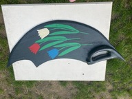 Deska, pila recznie malowana