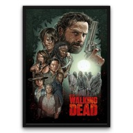 Plakat z ramą 30x40 The Walking Dead serial zombie horror Pomysł na prezent