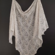 Chusta kid moher jedwab merino rękodzieło