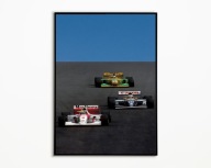 PLAKAT AYRTON SENNA MCLAREN F1 FORMULA 1 GP BOLID WYŚCIGOWY A3 NA PREZENT