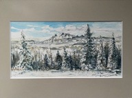 Akwarela z wakacji Tatry
