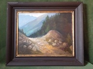 Górska ścieżka - obraz olejny ręcznie malowany na płótnie w solidnej ramie