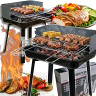GRILL WĘGLOWY SKŁADANY PRZENOŚNY REGULOWANY RUSZT ŁATWY MONTAŻ MASTER MG936