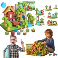 KLOCKI MAGNETYCZNE KONSTRUKCYJNE DLA DZIECI MINECRAFT MAINCRAFT 100SZT 3D