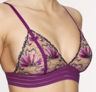 SIMONE PERELE stanik JAIPUR TRIANGLE ciemna fuksja (NOWY z metką 350zł)