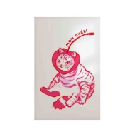 Plakat „Mon Chéri Cat” – Minimalistyczny Plakat Ilustracyjny