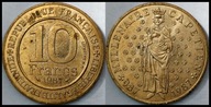 MNB - FRANCJA 10 Franków 1987 # KORONACJA - KRÓL HUGON KAPET # st 2/3