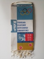 Stary Polski proporczyk - WKFT Bielsko-Biała. Duży 35x17 cm!