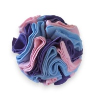 Kula węchowa dla Psa Piłka Zabawka interaktywna Mała S 10 cm Błękit Róż