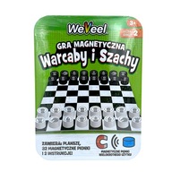 WARCABY SZACHY GRA PODRÓŻNA MAGNETYCZNA