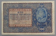 100 marek polskich z 1919 roku " IH Serja S "