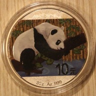 PANDA - 10 YUAN JUAN 2016 CHINY PANDA - KOLOR, 30 GRAM, RZADKOŚĆ, MENNICZA