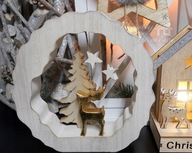 Dekoracja złoty jelonek choinka gwiazdki stroik WYPRZEDAŻ