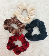 ZESTAW GUMEK SCRUNCHIES SCRUNCHIE WELUR WELUROWE