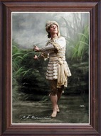 Obraz Wacław Niżyński portret w drewnianej ramie ze szkłem