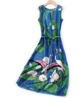 BOHO SUKIENKA ogród moneta nenufary lilie claude