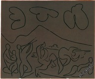 PABLO PICASSO - GRAFIKA LINORYTY #4 - 1988 r.!