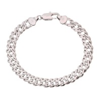 83701 BRANSOLETKA PLATYNOWANA 19,5 CM 8 MM splot rombo