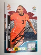 Karta panini autograf Holandia Euro 2012 John Heitinga