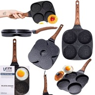 PATELNIA GRANITOWA DO JAJEK I PLACKÓW NALEŚNIKÓW NIEPRZYWIERAJĄCA 19CM