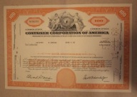 USA - COMMON STOCK - CONTAINER CORPORATION OF AMERICA - ONE HUNDRED