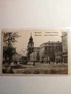 WARSZAWA 1915-WARSCHAU- KRAK. PRZEDMIEŚCIE - TRAMWAJ - DOROŻKA