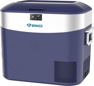 BINGI przenośna lodówka samochodowa 22 l, mini zamrażarka 12/24 V DC i 230