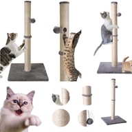 DRAPAK WYSOKI DLA KOTA LEGOWISKO SLUPEK ZABAWY WYTRZYMALY + ZABAWKA GRATIS