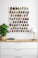 UCHWYT PODSTAWKA do tablic Skadis IKEA na Mini Figurki LEGO Białe 150szt