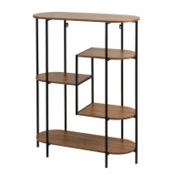 Regał Loftowy Dąb Artisan Czarny 95x76x30 Nowoczesny Loft