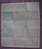 MAPA - LENINGRAD - SANKT PETERSBURG - "KAK PRAJECHAĆ PO LENINGRADU"