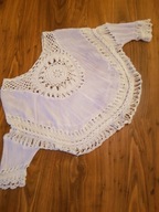 Piękna biała bluzka luzna 42