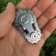 !!PREZENT!! Fidget Spinner Koła Łańcuchowe Koło Zamachowe (Srebrny b)