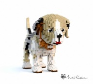 Rzeźba twój PIES,KOT z klocków Lego dekoracja domu