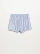 M A N G O satynowe spodenki szorty piżamowe koronkowe bieliźniane bokserki