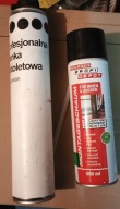 PIANKA MONTAŻOWA 1X PISTOLETOWA CASTORAMA 700ML 1X WĘŻYKOWA BAUHAUS 500ML