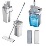 MOP PŁASKI OBROTOWY Z WYCISKACZEM WIADREM DWUKOMOROWY ULTRAMOP PROMIS MS106