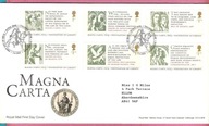 Anglia 2015 FDC Edinburgh 6zn. historia polityka Magna Carta, Mi 22€