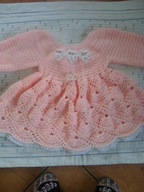 sukieneczka na szydelku dla dziecka