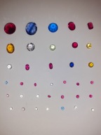 Kryształy korundy rubiny kolekcja