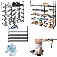 STOJAK NA BUTY OBUWIE REGAŁ PÓŁKA WYSOKA WĄSKA DUŻA MODUŁOWA 10 POZIOMÓW