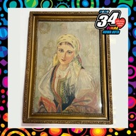 Maria Czaus przekazuje obraz z wiejską dziewczyną #8123